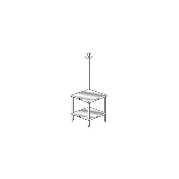 Aero Manufacturing Mixer Stand W/ Galv Shelf, 16 Ga 430 Stainless Steel Top, 36"W x 30"D 4MGRU-3036 - main